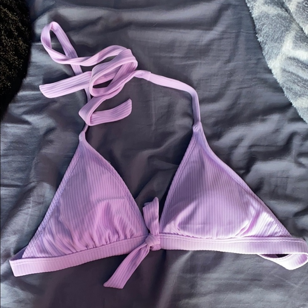purple bikini top
